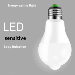 E27 5W 7W 9W 12W 18W PIR Motion Sensor light 220V Motion Detector LED Bulb lamp Stair Hallway Pathway Corridor Night lighting H220428