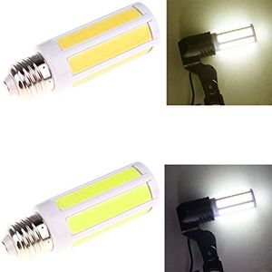 LED-lampen E27 9W COB LED's Graan Spotlight Lamp Bulb AC220V Warm Pure Wit Bright Lighting Bulls Tubes