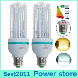 E27 B22 16W 2835 SMD 80LED Blanco / Blanco cálido LED Bombillas de luz de maíz Lámpara en forma de U Ahorro de energía para la iluminación interior