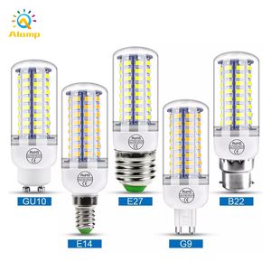 E27 E12 E26 E14 GU10 G9 B22 Bombilla de maíz de luz LED 5730 5W 6W 7W 8W 10W 12W 15W Bombillas de vela para lámpara de araña