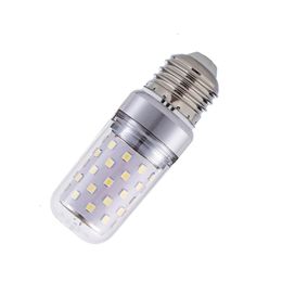 E27 E14 E12 Bombillas LED de maíz de tres colores Alta potencia 12W 16W SMD2835 Bombilla de vela Velas de araña Luz LED para decoraciones del hogar crestech168