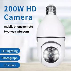E27 IP Lamp Camera WiFi Babyfoon 1080P Mini Indoor CCTV Beveiliging AI Tracking Audio Video Bewakingscamera Smart Home Monitoring Apparatuur Dropshipping