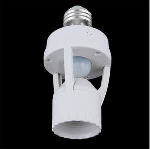 Douille de support de lampe E27, 2 pièces, avec capteur de mouvement PIR, Base d'ampoule LED AC100-240V, lampes intelligentes, interrupteur d'ampoule