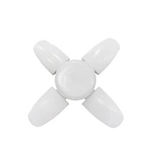 Lampe de distribution de lame de ventilateur à bulbe LED E27 AC85-265V / 220 V ampoules pliables pour la lumière du plafond avec télécommande blanc / chaud