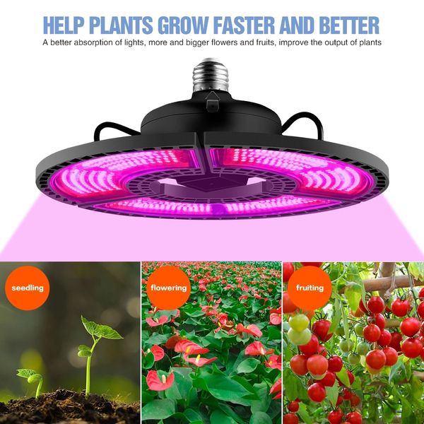 E27 Led Grow Light 100W 200W 300W 400W Full Spectrum Indoor Phyto Lamp para flores E26 Plantas Luces de tienda