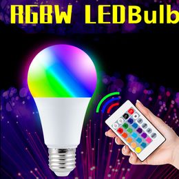 E27 Led Lamp Dimbare 16 Kleuren RGB Gloeilamp 220 V Led Magische Lamp Spot Light 5 W 10 W 15 W Smart Control Led RGBW Lamp Home Decor