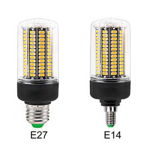 Lámpara LED DHL E27 E14 SMD5736 Bombilla LED AC 110V-220V Luz de maíz LED 12W 15W 20W Sin parpadeo para ampolla de sala de estar