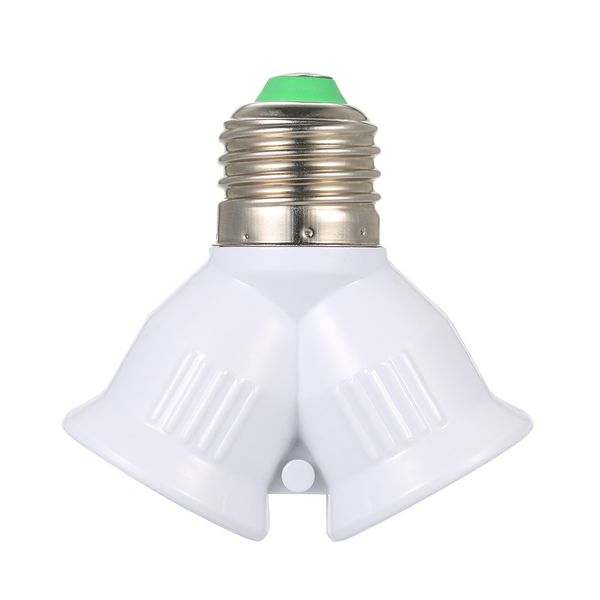 E27 mâle à 2 femelle Y Forme Y Ampoule d'ampoule Adaptateur Lampe de cloutation