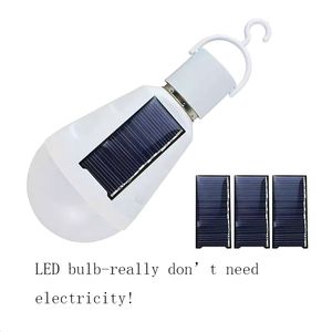E27 Solar Lights E27 7 W Solar Lamp 85-265V Energiebesparende LED LED-lampen Intelligente lamp Oplaadbare Solar Emergency Bulb Daglicht