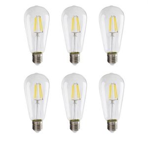 E27 ST64 LED Bulbes Vintage Filament LED Bulbe Retro Lights 2W 4W 6W 8W WHITE CHAUD AC110-240V348Y