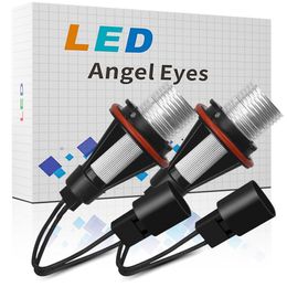 10w LED Angel Eyes Marker Luces Bombillas Faros de circulación diurna para BMW E39 E53 E60 E61 E63 E64 E65 E66 E87 525i 530i 545i Blanco / Azul / Rojo / Amarillo