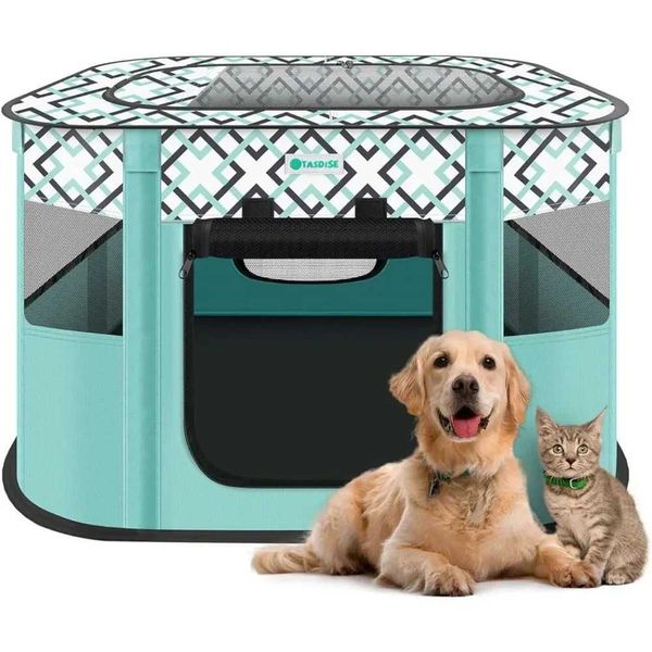 E4CD Cat Carriers Crates Houses portables Pet Pet Polable Sports Game Tent 240426