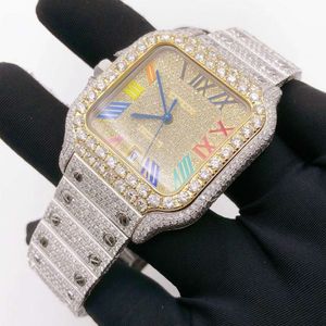 E5II Polshorloge Custom rapper hiphop sieraden heren vvs diamanten horloge iced out VVS1 horloge voor man en vrouwUWVU0MY3