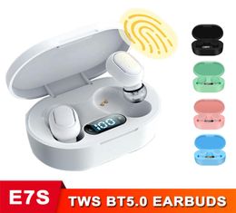 E7S TWS Écouteur Bluetooth 50 Casques d'appel intra-auriculaires sans fil avec double micro LED Écouteurs de jeu de sport pour iPhone 12 Mini Pro Max 11 7938911