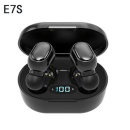 E7S TWS Wireless Blutooth 5.0 Hoofdtelefoon Oortelefoons IPX4 Waterdichte headset Hifi 3D Stereo Sound Music in-ear oordopjes voor iPhone Samsung Huawei Alle smartphones