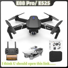 E88 Pro Drone met groothoek HD 4K 1080P Dual Camera Hoogte Houd uav wifi rc opvouwbare quadcopter dron fpv cadeau speelgoed groothoek vliegtuig