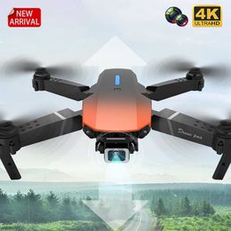 E88 Pro WIFI FPV Drone avec grand Angle HD 4K 1080P caméra hauteur tenir RC pliable quadrirotor Dron cadeau jouet