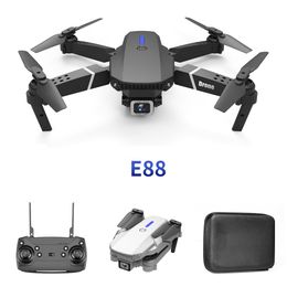 E88pro Drone 4K Drones UAV Professionnels Avec Double Caméras HD 4K Pliable Hélicoptère Avion Mini Drone Véhicule Aérien Sans Pilote Enfants Jouets Pour Garçons S2031