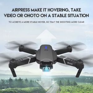Drone pliable E88Pro RC 4K professionnel avec grand Angle 1080P, double caméra HD, WIFI FPV, tablier de maintien en hauteur, hélicoptère RC