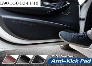 E90 F30 F34 F10 Car Styling Puerta de coche Antikick Pad Etiqueta de fibra de carbono cuero PVC Performance Sport Power Sticker Calcomanía41539519154906