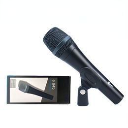 E945 Professionele bekabelde condensormicrofoon voor studio, podcast, karaoke, gaming, DJ en meer