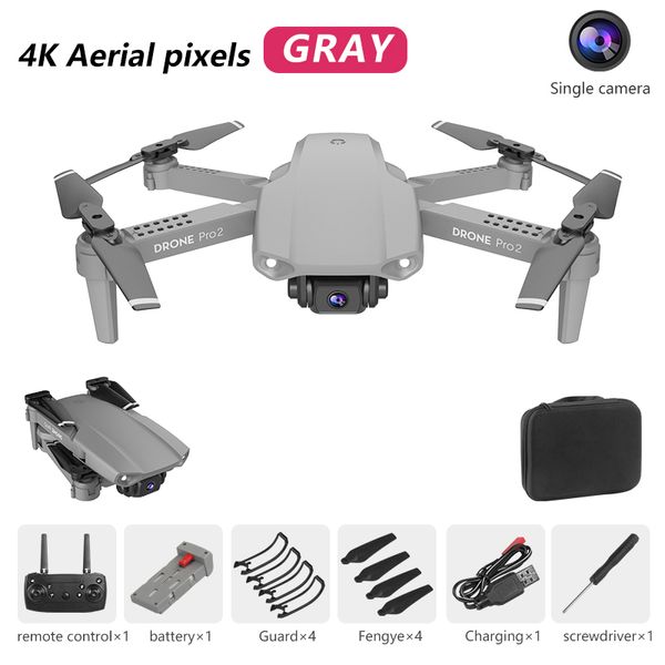 E99 Pro Drone 4K HD Cámara WiFi Control remoto Drones portátiles Quadrocopter UAV Gesto Foto Video 2.4G Plegable FPV Modo sin cabeza Dron plegable