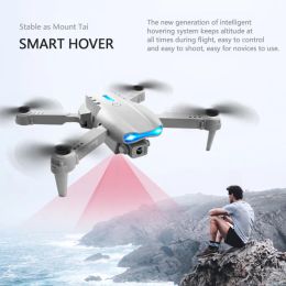 E99 PRO Wifi Drone Professioneel met 4K HD Dubbele camera Intelligente Uav Automatische obstakelvermijding Drones Opvouwbare hoogte Houdt Mini Quadcopter Opvouwbare vliegtuigen