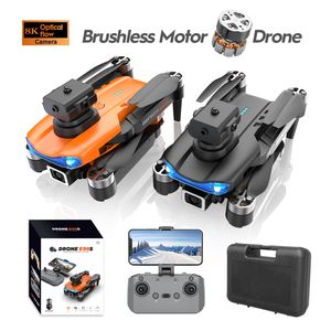 E99S FPV Drone HD Dual Camera WiFi Afstandsbediening Optische stroom Zweven Quadrocopter Borstelloze Power Motor 2.4G Opvouwbare Drones Speelgoedcadeaus