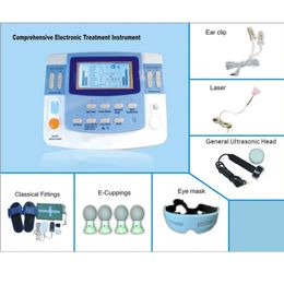 Volledige lichaamsmassager EA-VF29 Ultrasound acupunctuur Laser Physiotherapy Machine Combinatie Tienst Device Freeshipping