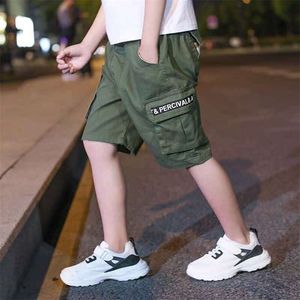 EACHIN bébé garçons Shorts été Sport taille élastique pantalon mollet longueur pantalon adolescents 3-14 ans enfants vêtements 210723