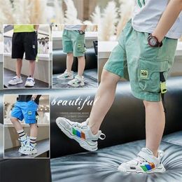 Everyin boys shorts zomer losse broek tiener broek casual vracht korte kinderen elastische taille katoen 220509