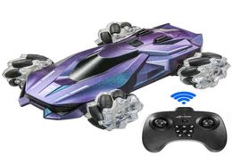 Eachine FLYHAL FC16 124 4WD 15kmh RC Stunt Car Véhicules télécommandés avec deux batteries Drift Racing Models Jouets Cadeaux AA2202348747