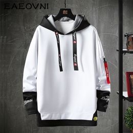Eaeovni brief gedrukt heren hoodies japanse stijl hiphop casual sweatshirts streetwear mannelijke hipster harajuku tops 220406