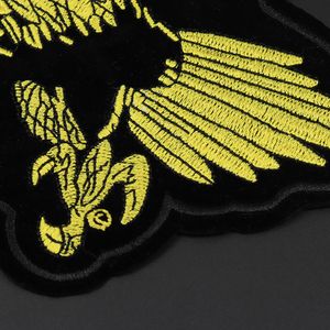 Patches de broderie Eagle grandes patchs de motard sur des badges punk à vêtements brodés de veste de veste de veste