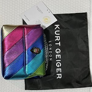 Aigle Mini arc-en-ciel dames sacs fourre-tout Portable joint coloré sac à bandoulière reconstitué sac à bandoulière avec diamant métal Logo