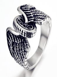 Eagle Wings Motorcycles Tyre Biker Design Fashion Motor Biker Men Ring Jewelry Anniversary Day Gift Maat 7138157286
