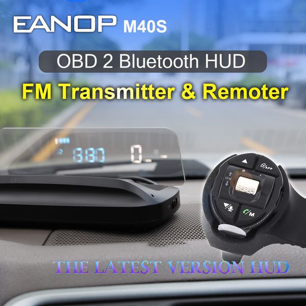 EAnop M40 OBDII HUD CAR CADE-UP Affichage OBD2 SPETTEUR DE TELSHIEL PROCHETURE ALARME ALARME EAUTESSE Température de la température RPM