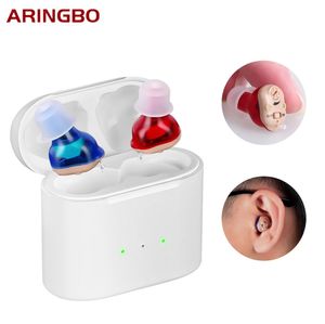 Ear Care Supply Hearing Aid 20 Channel Rechargeable ITE Deaf The Listening Device Mini Wireless Sound Amplifier Invisible Hearing Aids Headphone 230613