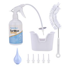 Fourniture de soins des oreilles Outils de nettoyage de cire Utilisation familiale Kit de retrait de cérumen Nettoyant d'irrigation pour adultes Enfants Santé b0112 230621