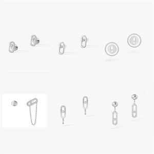 Boucles d'oreilles Lucky MOVE UNO en argent sterling 1005, un joli cadeau, marque classique originale 1 1 230922