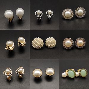 Manchette d'oreille 1 paire pince de perle simulée sur boucle d'oreille Cz Non percé pour les femmes faux Piercing No 230926