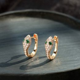 Ohrmanschette aus 925er-Sterlingsilber, luxuriöse europäische und amerikanische personalisierte Diamant-Schlangenförmige Retro-Ohrringe, Ohrringe 230928