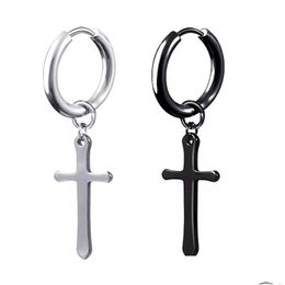 Oreille manchette Creative croix boucles d'oreilles hommes et femmes fête décoration pendentif Clips accessoires de mode livraison directe bijoux Dh5Br