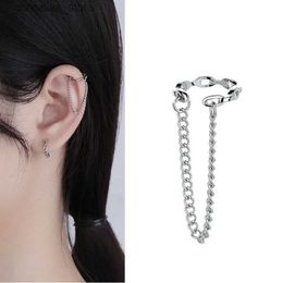 Manchette d'oreille manchette d'oreille 1 morceau de clip d'oreille non perforé clip de gland de chaîne coréenne femmes faux clip d'oreille perforé Y240326