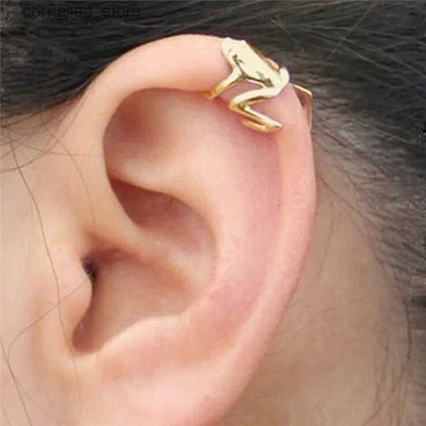Ear Cuff Ear Cuff 2020 Fashion Frog Ear Sleeves Silicone Ear Sleeve Clip Boucles d'oreilles adaptées aux cache-oreilles pour femmes Non perforés Faux cache-oreilles Y240326