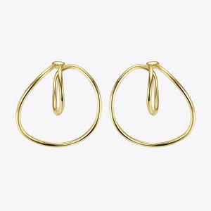 Ear manchet enfashion punk geometrische oorscholken clip op oorbellen voor vrouwen gouden kleurlijn oorlingen zonder piercing sieraden Kolczyki EC191020 230518