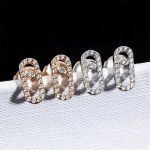 Boucles d'oreilles en diamant pour femmes, manchette d'oreille classique française originale, série de bijoux messica s925, cache-oreilles ovni, cadeaux de vacances 231005