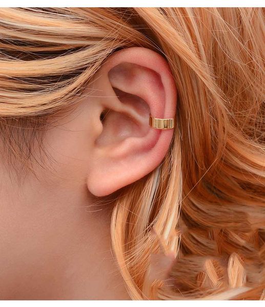 Ear Cuff Gold Leaves Non-Piercing Ears Clips Fake Cartílago Pendiente Joyería Para Mujeres Hombres Regalos al por mayor