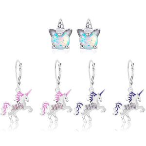 Ear Cuff Magical Unicorn Rainbow Unicorns Acryl Hook Earring Handgemaakte Epoxy Sieraden Oorbellen Drop Delivery Dhv6U