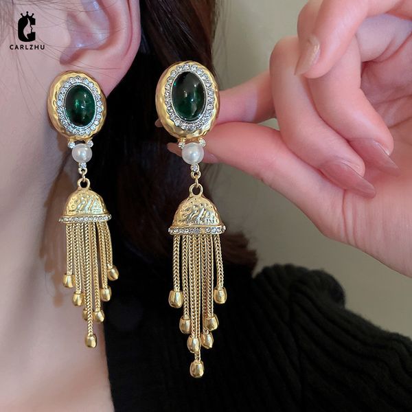 Oreille Manchette Ovale Perle Vent Carillon Gland Oreille Clip Boucles D'oreilles Style Antique Non Percé Oreille Os Clip Boucle D'oreille Femme Bijoux 230614